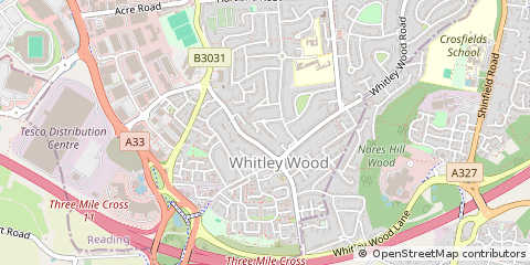 Map of Reading, Berkshire
