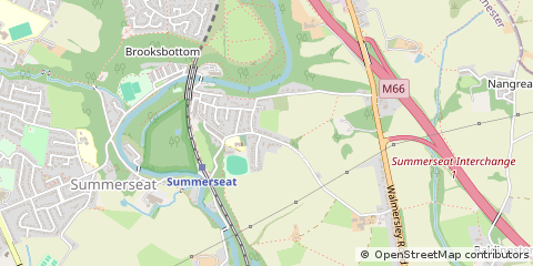 Map of Bury, Lancashire