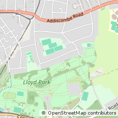 Map of Croydon, Surrey