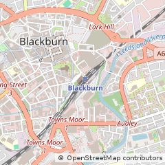 Map of Blackburn, Lancashire