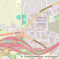Map of Leeds, West Yorkshire