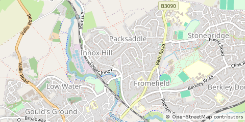 Map of Frome, Somerset