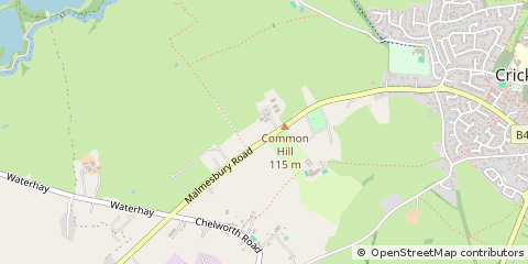 Map of Swindon, Wiltshire