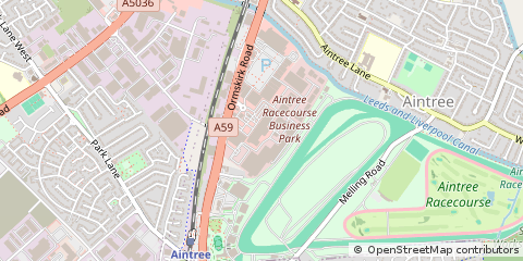 Map of Liverpool, Merseyside