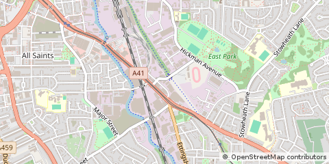 Map of Wolverhampton, West Midlands