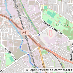 Map of Wolverhampton, West Midlands