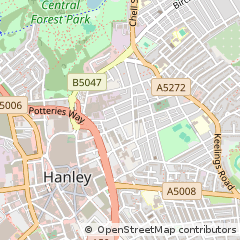 Map of Stok-on-Trent, Staffordshire