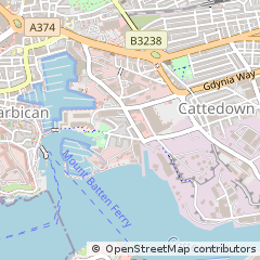 Map of Plymouth, Devon