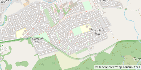 Map of Guisborough, Cleveland