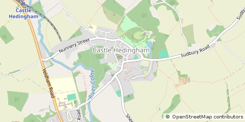 Map of Sible Hedingham, Essex