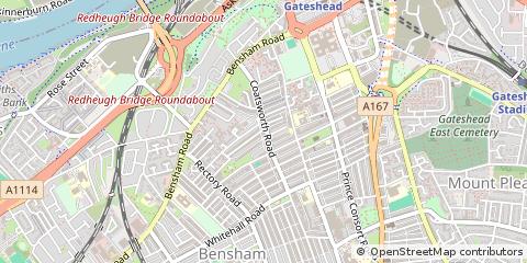 Map of Tyne and Wear