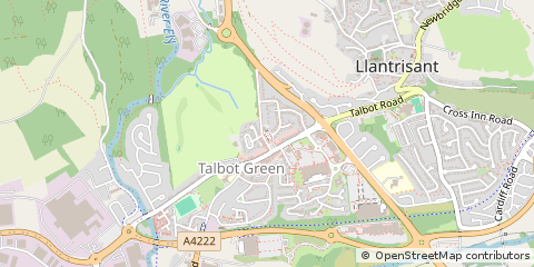 Map of Pontyclun, MID Glamorgan