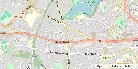Map of Birmingham, West Midlands
