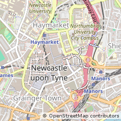 Map of Newcastle Upon Tyne
