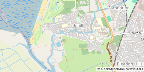 Map of Weston-Super-Mare, Avon