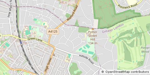 Map of Middlesex