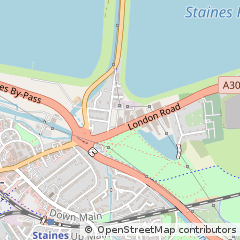 Map of Staines-Upon-Thames, Middlesex
