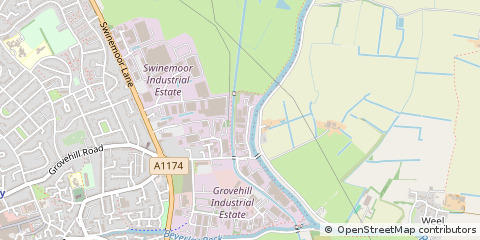 Map of Beverley, East Yorkshire
