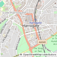 Map of Harrogate, North Yorkshire