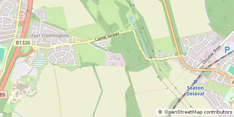 Map of Cramlington, Northumberland