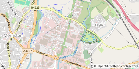 Map of Swansea