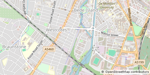 Map of Leicester