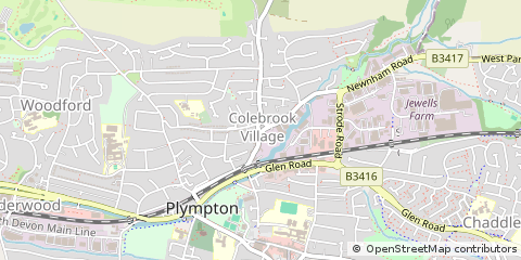 Map of Plymouth, Devon