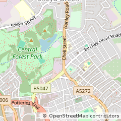 Map of Stoke on Trent