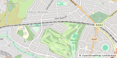 Map of Bournemouth