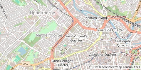 Map of Sheffield