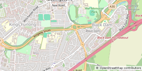 Map of Basingstoke, Hampshire