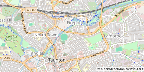 Map of Taunton