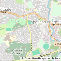 Map of Rochdale, Lancashire