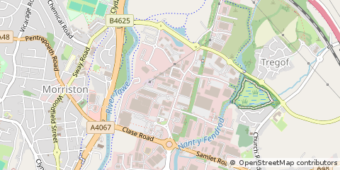 Map of Swansea