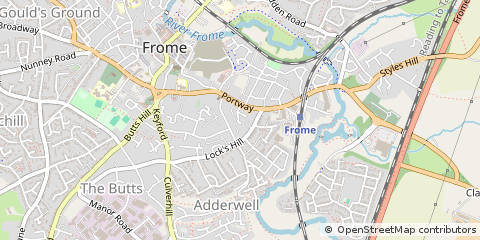 Map of Frome, Somerset