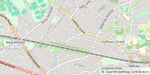 Map of Sidcup