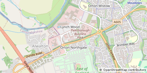 Map of Peterborough