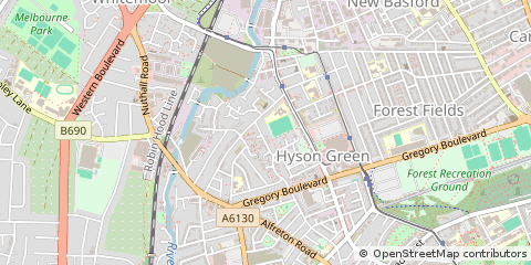 Map of Nottingham