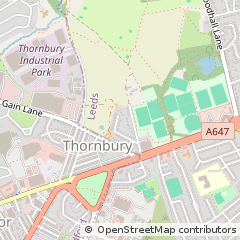 Map of Bradford, West Yorkshire