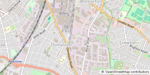 Map of Derby, Derbyshire