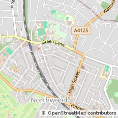 Map of Northwood, Middlesex