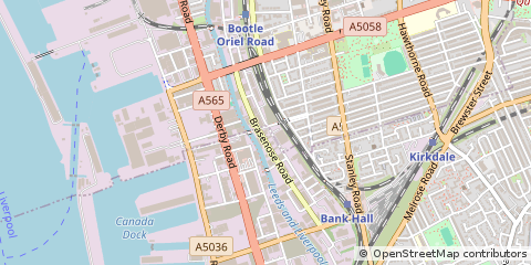 Map of Bootle, Liverpool