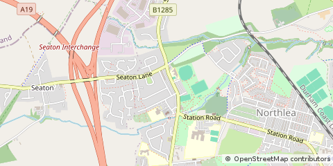Map of Seaham, County Durham