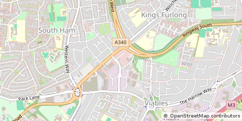 Map of Basingstoke, Hampshire