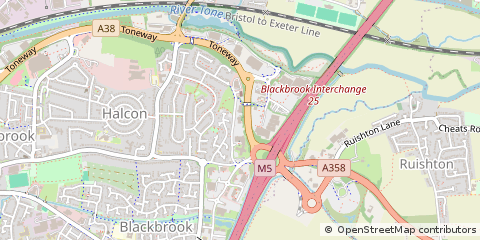 Map of Taunton