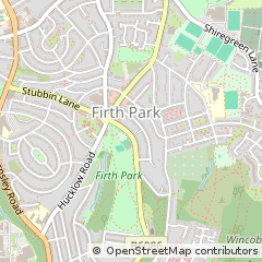 Map of Sheffield, South Yorkshire