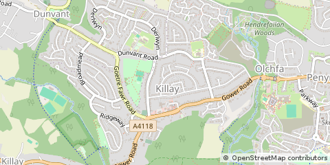 Map of Swansea