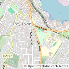 Map of Rochester, Kent
