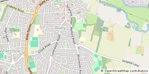 Map of Leicester