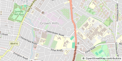 Map of Leicester